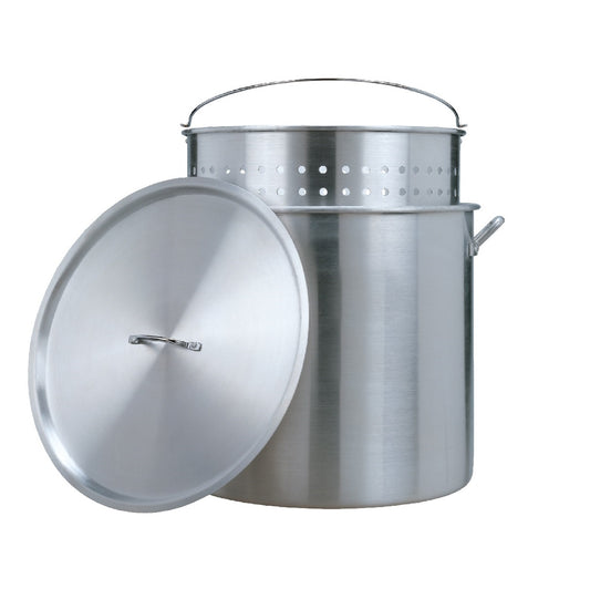 100 Quart Aluminum Stock Pot & Strainer Set