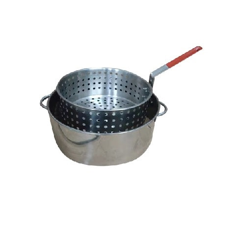 100 Quart Aluminum Stock Pot & Strainer Set – GrillSmith