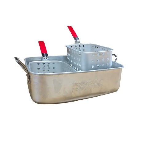 100 Quart Aluminum Stock Pot & Strainer Set – GrillSmith